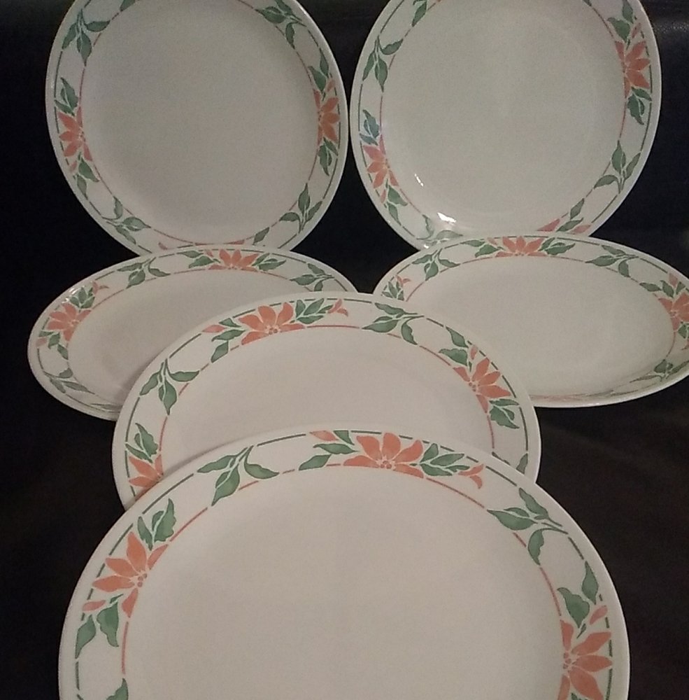 Corelle Island Breeze 6 Dinner Plates